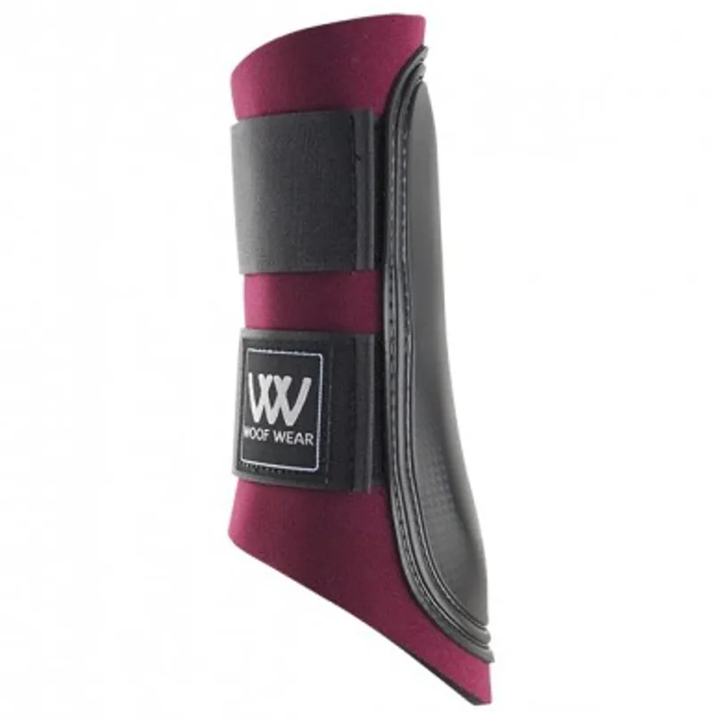 Woof Wear Club Brushing Boots in Burgundy